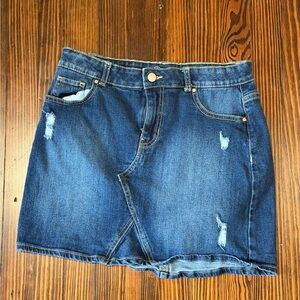 Wonder Nation Distressed Denim Skirt - girls